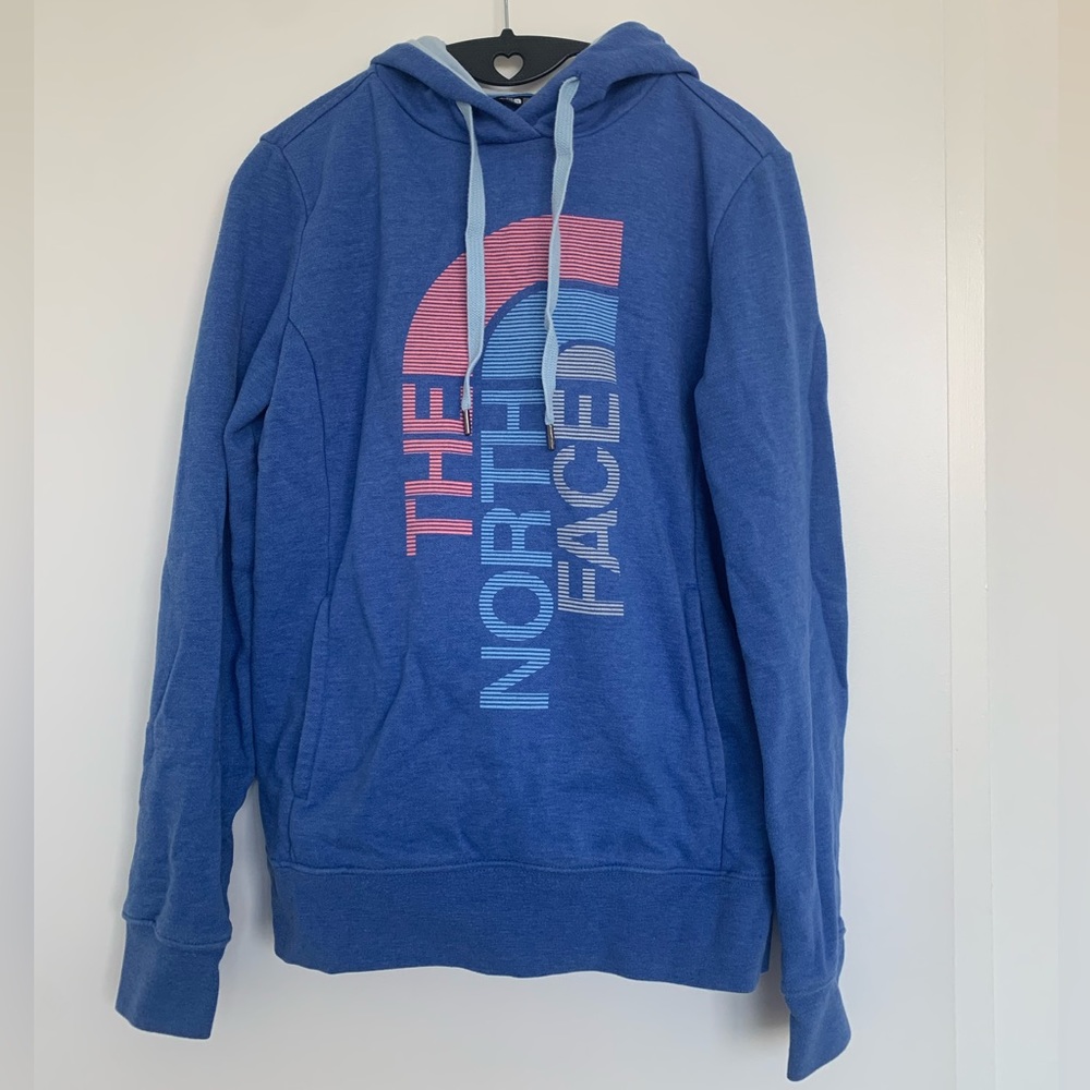 The North Face Blue Logo Hoodie, M